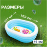 Бассейн овальный INTEX «Весёлый дельфинчик» 57482, 163×107×46 см, 3+