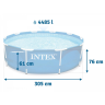 Каркасный бассейн INTEX Metal Frame 28200, 305×76 см