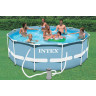 Каркасный бассейн INTEX PRISM FRAME 26718 366×122 см с фильтром и лестницей