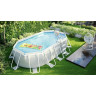 Каркасный бассейн INTEX Prism Frame 26796, 503×274×122 см — насос, лестница, тент, подстилка