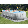 Каркасный бассейн INTEX Prism Frame Oval 26798, 610×305×122 см — насос, лестница, тент, подстилка