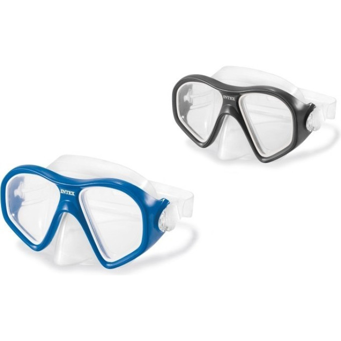Маска для плавания INTEX REEF RIDER 55977, от 14 лет черный
