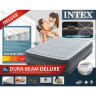 Надувная кровать INTEX Comfort-Plush 64414, 152×203×46 см, встроенный насос 220V