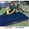 Надувной матрас INTEX Classic Downy Airbed Fiber-Tech 64757 (99×191×25 см)